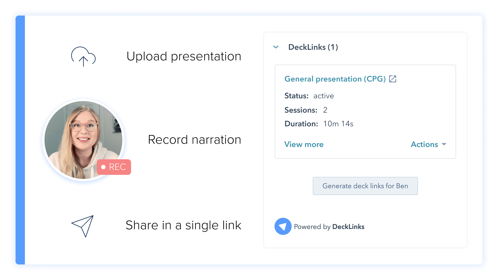 Generate and share deck links right inside HubSpot (DeckLinks)